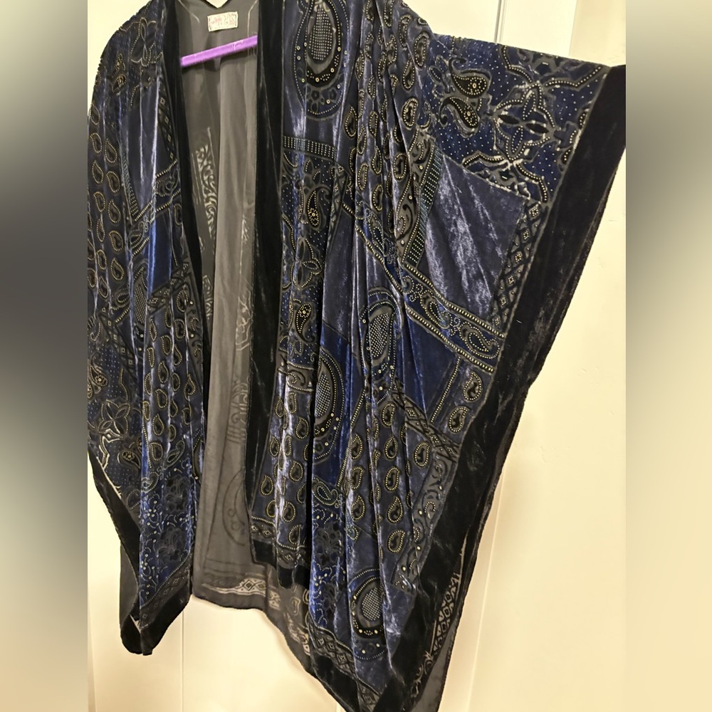 Free People Paisley Print Kimono - Picture 2 of 5